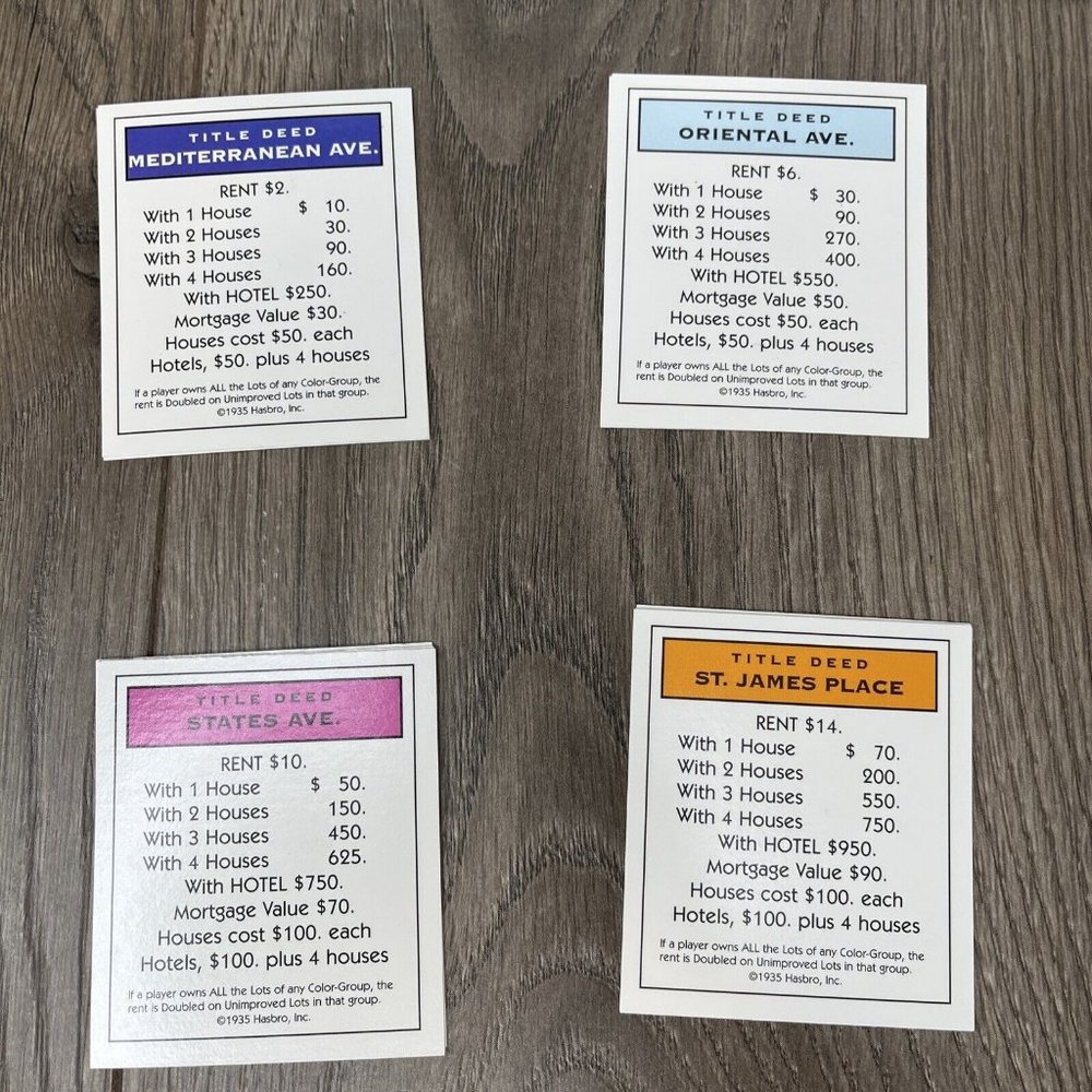 Monopoly Parker Brothers Real Estate Trading Game No.9 1970's Edition - Picture 8 of 13